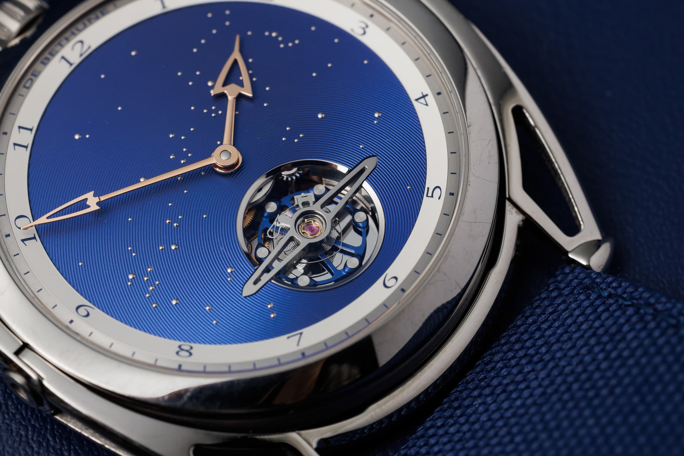 De Bethune DB28XP Starry Sky tourbillon, starry dial and tourbillon