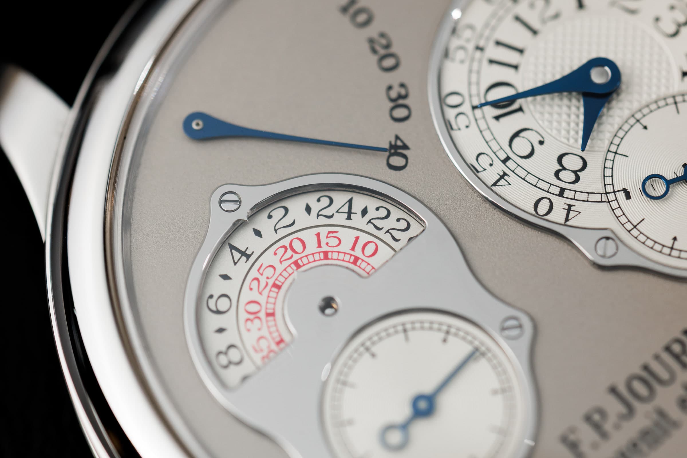 F.P. Journe Chronomètre à Résonance RT in platinum with grey dial, grey dial with the 24-hour display