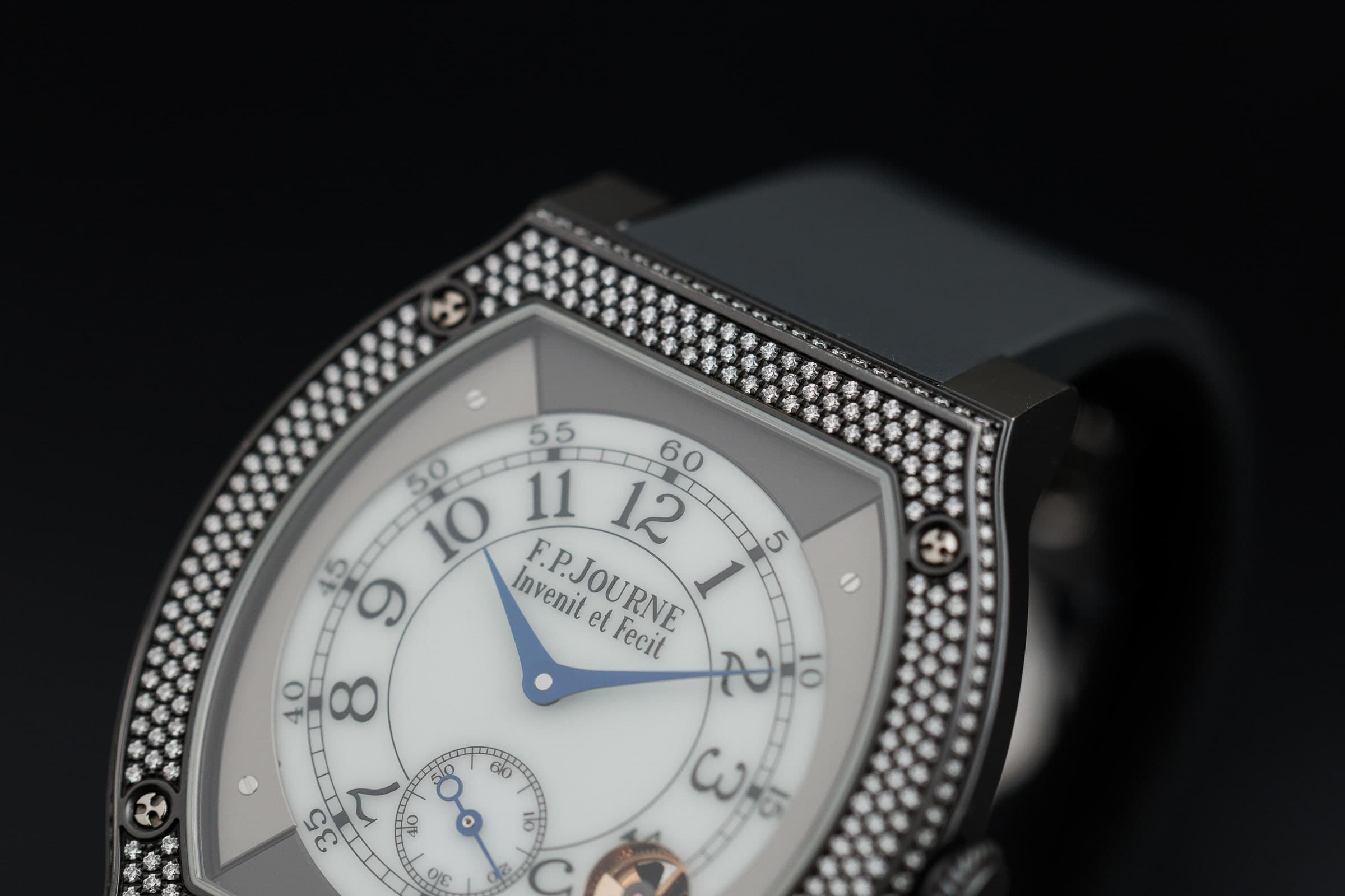 F.P. Journe Élégante 48mm Titalyt with diamond-set case, diamond-set case and dial
