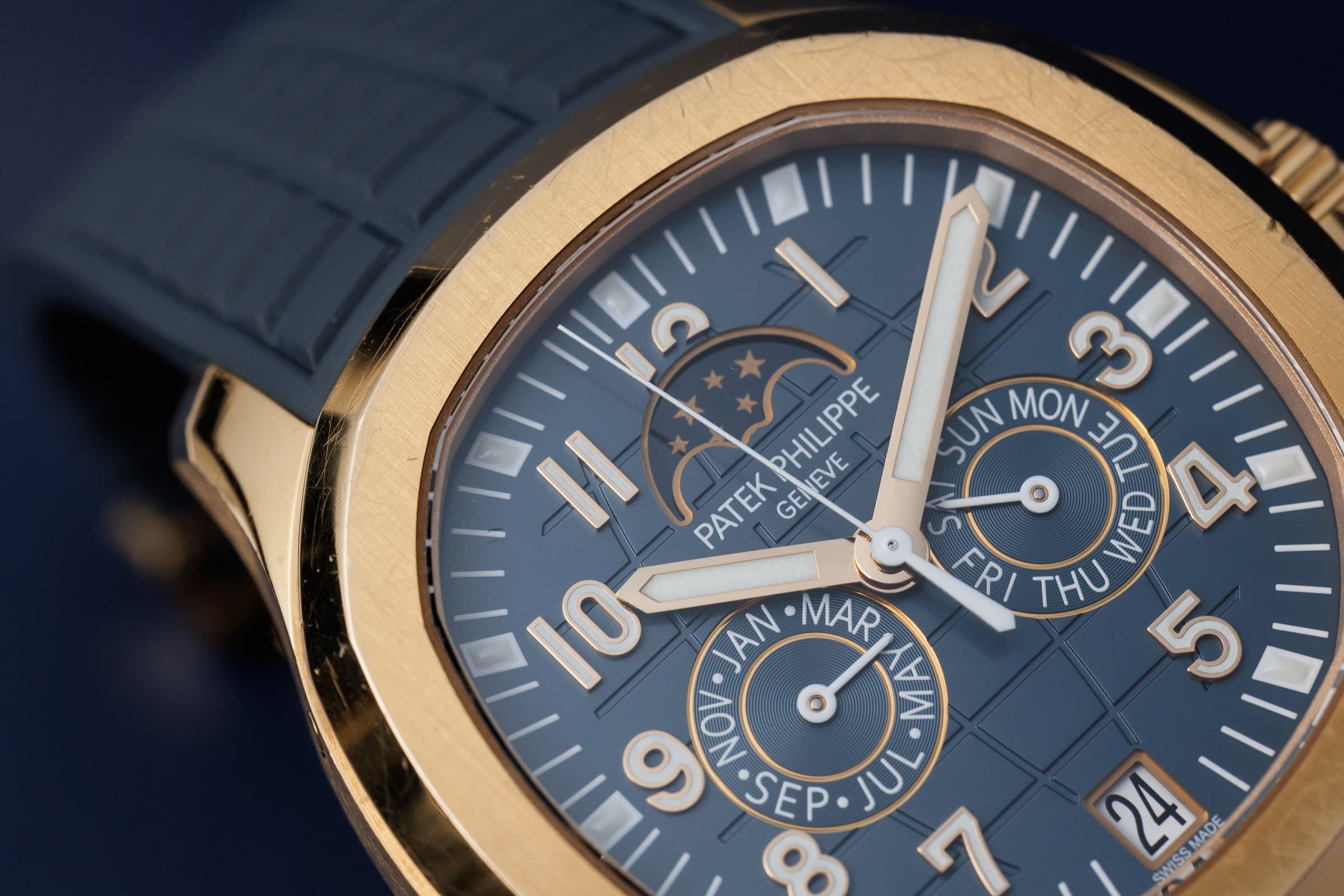 Patek Philippe Aquanaut Luce Annual Calendar 5261R-001 in rose gold, annual calendar dial