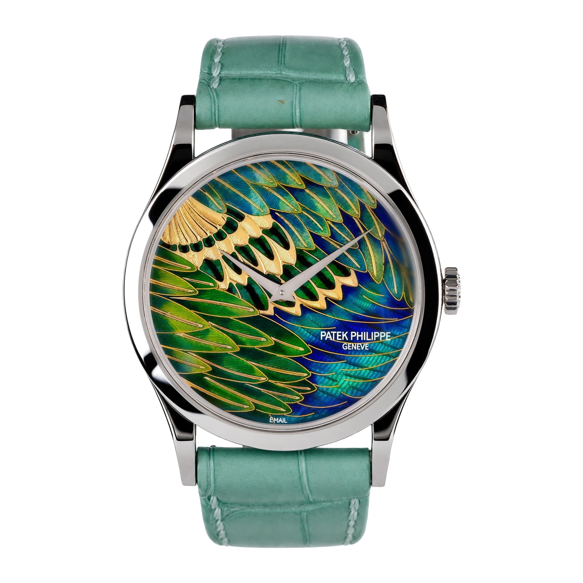 Patek Philippe Calatrava “Pheasant Feathers” Ref. 5077P-089 · Platinum · 38mm